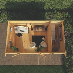 Mercia 19mm 17' x 11' (Nominal) Pent Timber Log Cabin & Shed