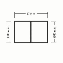 Flomasta  Copper End Feed Equal Couplers 10mm 20 Pack