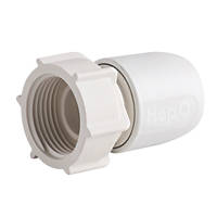 Hep2O Hand-Titan Plastic Push-Fit Straight Tap Connector 22mm x ¾"