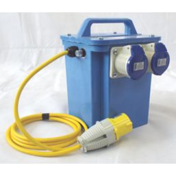 Carroll & Meynell  3000VA Intermittent Step-Up Isolation Transformer 110V/230V Blue