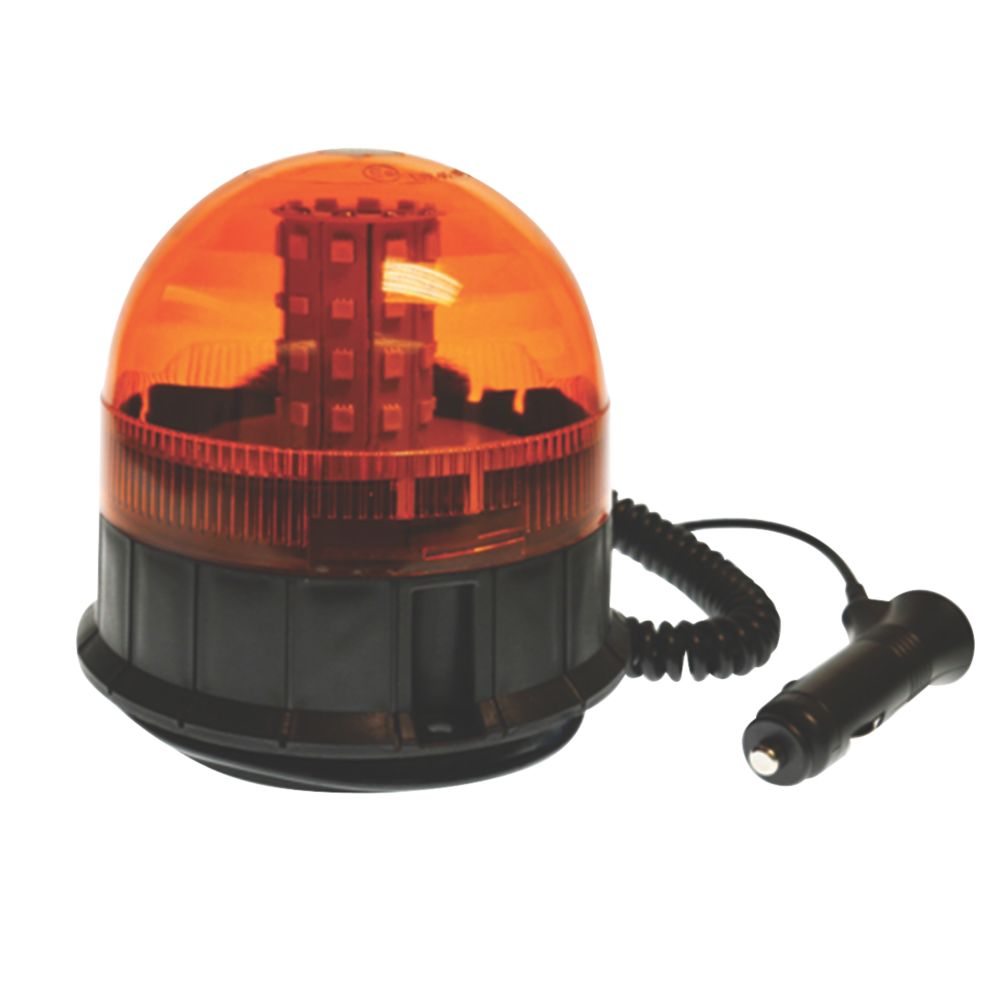 Maypole Amber Magnetic LED Beacon 40 x 3W 200mm - Screwfix