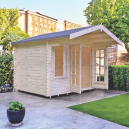 Shire Cannock 10' x 8' (Nominal) Apex Timber Log Cabin