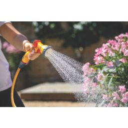 Hozelock Wonderhoze 15m Expandable Garden Hose with Multi-Spray Gun 5 Pieces