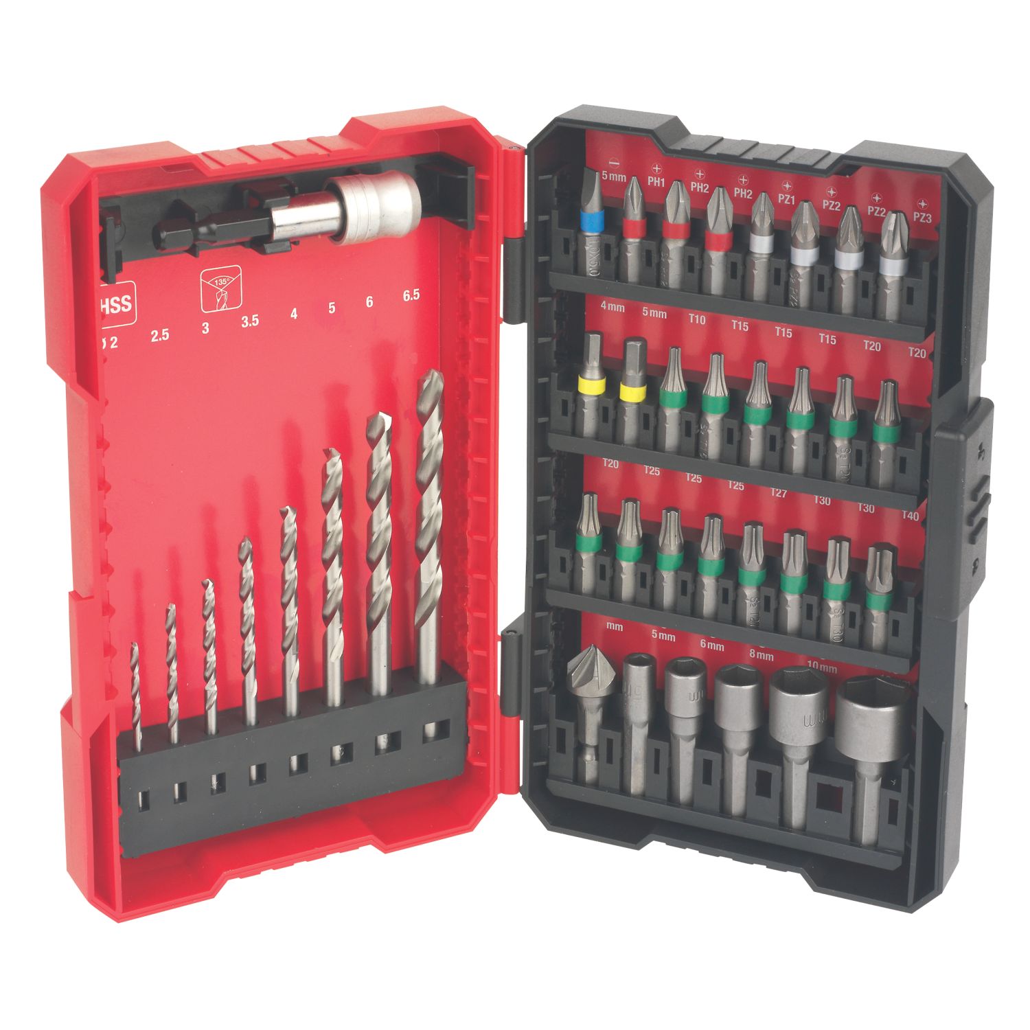 Einhell Multi-Material HSS Drill & Screwdriver Bit Set 39 Pack (607FC)
