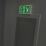 Essentials  Photoluminescent "Fire Exit Man Down Right Arrow" Sign 150mm x 450mm