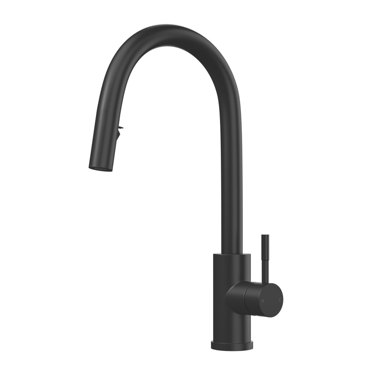 ETAL Velia Concealed Pull-Out Kitchen Mixer Tap Matt Black (607FJ)