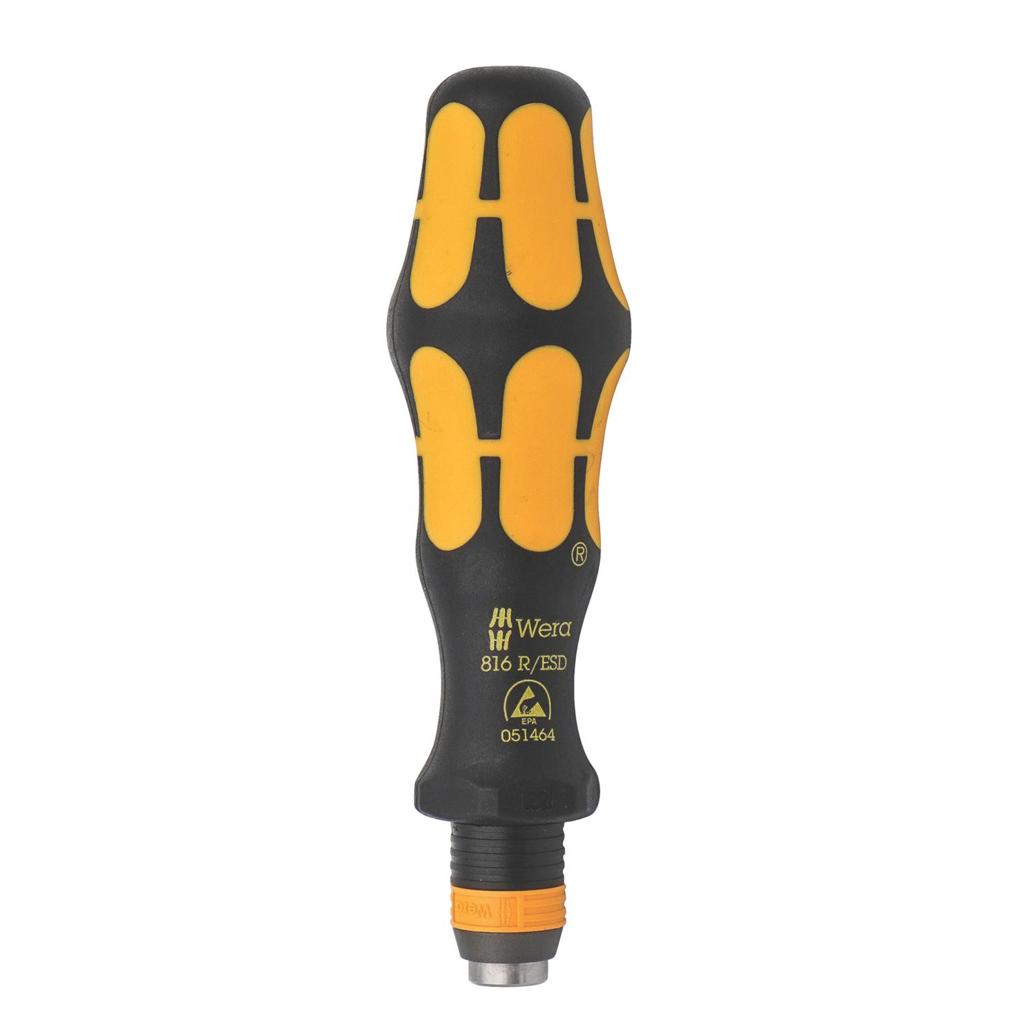 Wera 816 R 1/4" Hex ESD Bit-Holding Handle (607FU)