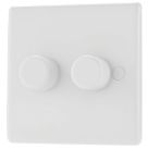 British General 800 Series 2-Gang 2-Way LED Dimmer Switch  White