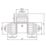 Flomasta  Plastic Push-Fit Equal Tee 28mm