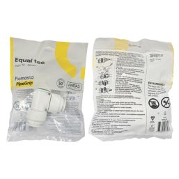 Flomasta  Plastic Push-Fit Equal Tee 28mm