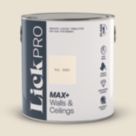 LickPro Max+ 2.5Ltr White RAL 9001 Matt Emulsion  Paint