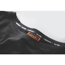 Scruffs Trade Short Sleeve Womens Work T-Shirt Black Size 10