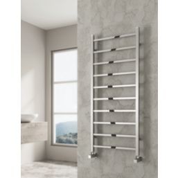 Reina 800mm x 300mm 467BTU Chrome Flat Designer Towel Radiator