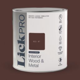 LickPro 2.5Ltr Red 07 Satin Water-Based Trim Paint