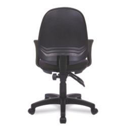 Nautilus Designs Java 200 Medium Back Task/Operator Chair Fixed Arms Black