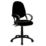 Nautilus Designs Java 200 Medium Back Task/Operator Chair Fixed Arms Black