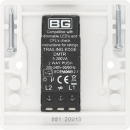 British General 800 Series 1-Gang 2-Way LED Dimmer Switch  White