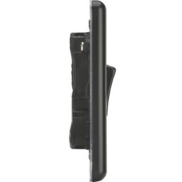 Knightsbridge  10AX 6-Gang 2-Way Light Switch  Matt Black with Black Inserts