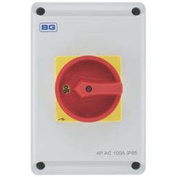 British General CPRSD4100 100A 4-Pole Rotary Isolator NO