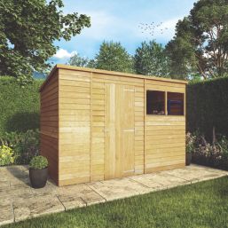 Mercia Value 10' x 6' (Nominal) Pent Overlap Timber Shed