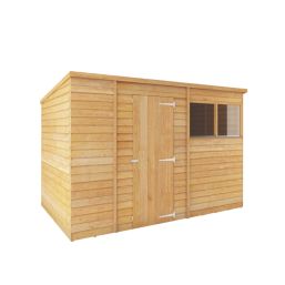 Mercia Value 10' x 6' (Nominal) Pent Overlap Timber Shed