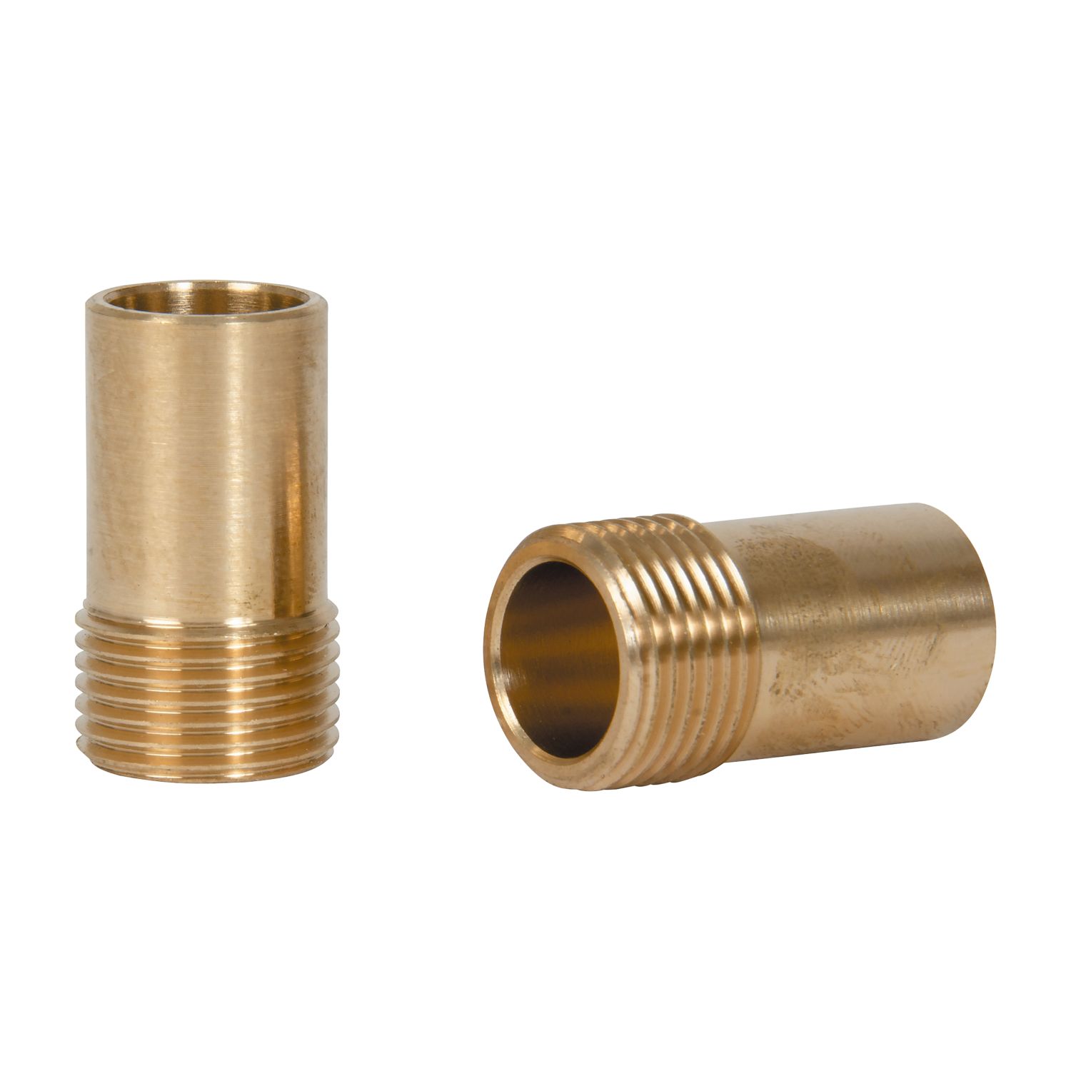 Tesla Brass Compression Adapting Flexible Tap Connectors 15mm x 3/8" 2 Pack (6089R)