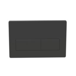Dual Water-Saving Low Volume Flush Rectangular Flushing Plate Matt Black