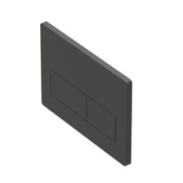 Dual Water-Saving Low Volume Flush Rectangular Flushing Plate Matt Black
