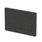 Dual Water-Saving Low Volume Flush Rectangular Flushing Plate Matt Black