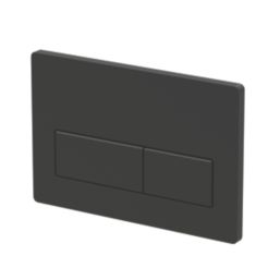 Dual Water-Saving Low Volume Flush Rectangular Flushing Plate Matt Black