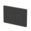 Dual Water-Saving Low Volume Flush Rectangular Flushing Plate Matt Black