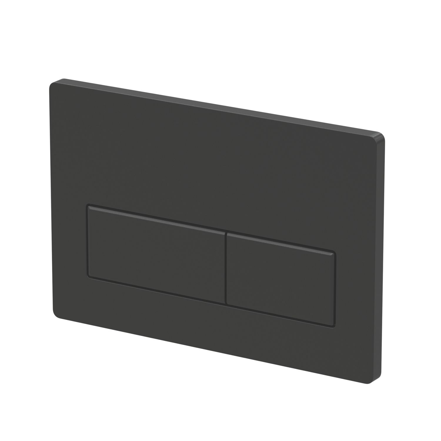 Dual Water-Saving Low Volume Flush Rectangular Flushing Plate Matt Black (608AE)
