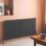 Flomasta 600mm x 1415mm 4978BTU Anthracite Horizontal 2 Column Radiator