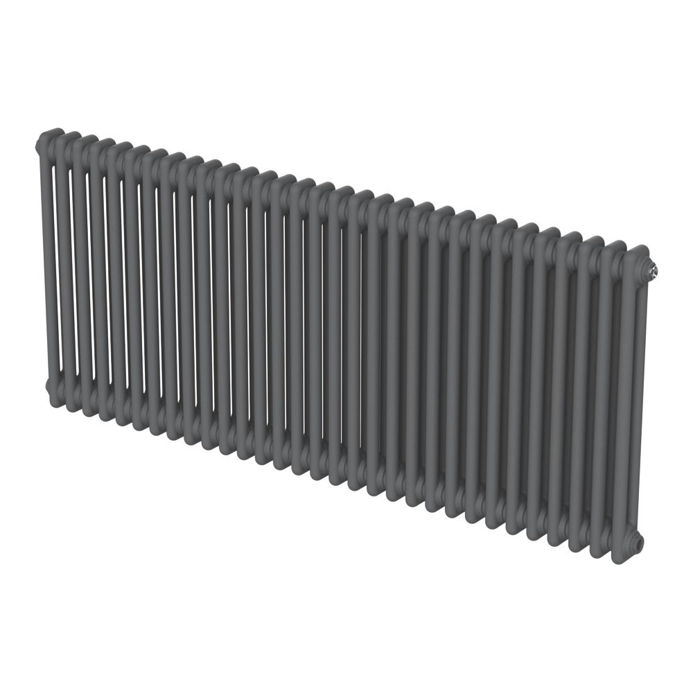 Flomasta 600mm x 1415mm 4978BTU Anthracite Horizontal 2 Column