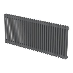 Flomasta 600mm x 1415mm 4978BTU Anthracite Horizontal 2 Column Radiator