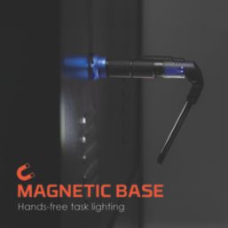 Nebo Blueline Rechargeable LED Handheld Inspection Flip Light Black 900lm