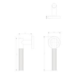 Cooke & Lewis Damgano Lever on Rose Door Handles Pair Titanium