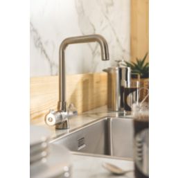 Streame by Abode Crescendo Quad Dual-Lever Mono Mixer Brushed Nickel