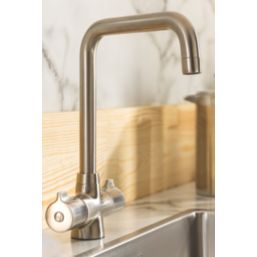 Streame by Abode Crescendo Quad Dual-Lever Mono Mixer Brushed Nickel