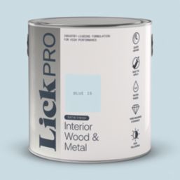 LickPro 2.5Ltr Blue 15 Satin Water-Based Trim Paint
