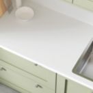 Wilsonart Matt White Stone Effect Laminate Upstand 3000mm x 100mm x 20mm