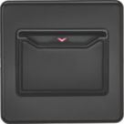 Knightsbridge  32A Key Card Switch Matt Black with Black Inserts