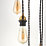 Quay Design Cable Set 5-Light Pendant Antique Brass