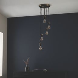 Quay Design Cable Set 5-Light Pendant Antique Brass