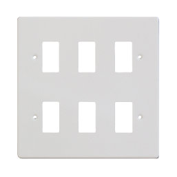 Varilight PowerGrid 6-Module Grid Faceplate White