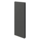 Flomasta  1500mm x 578mm 5237BTU Matt Charcoal Vertical Designer Radiator