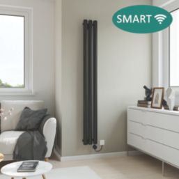 Ximax Erupto 600W Electric Radiator 1800mm x 210mm Black 2048BTU