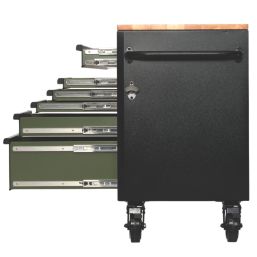 Bunker  15-Drawer Trolley Green