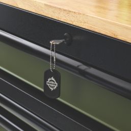 Bunker  15-Drawer Trolley Green