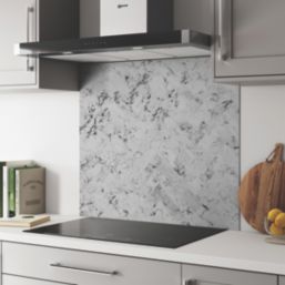 Wilsonart  Carrara Marble Wide Hob Splashback 900mm x 800mm x 4mm
